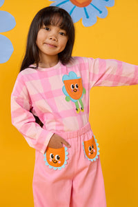 Gorman - Walking Daisy Kids Top - pink