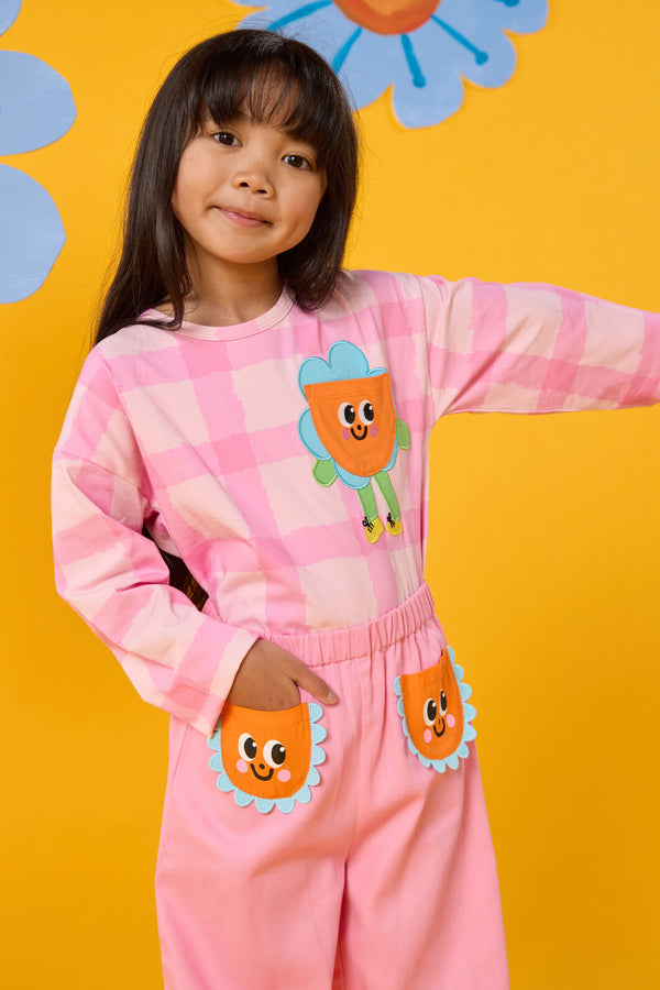 Gorman - Walking Daisy Kids Top - pink