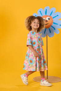 Gorman - Walking Daisy Kids Dress - pink