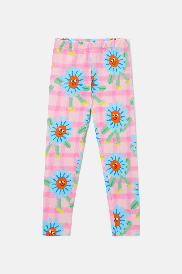 Gorman - Walking Daisy Kids Legging - pink