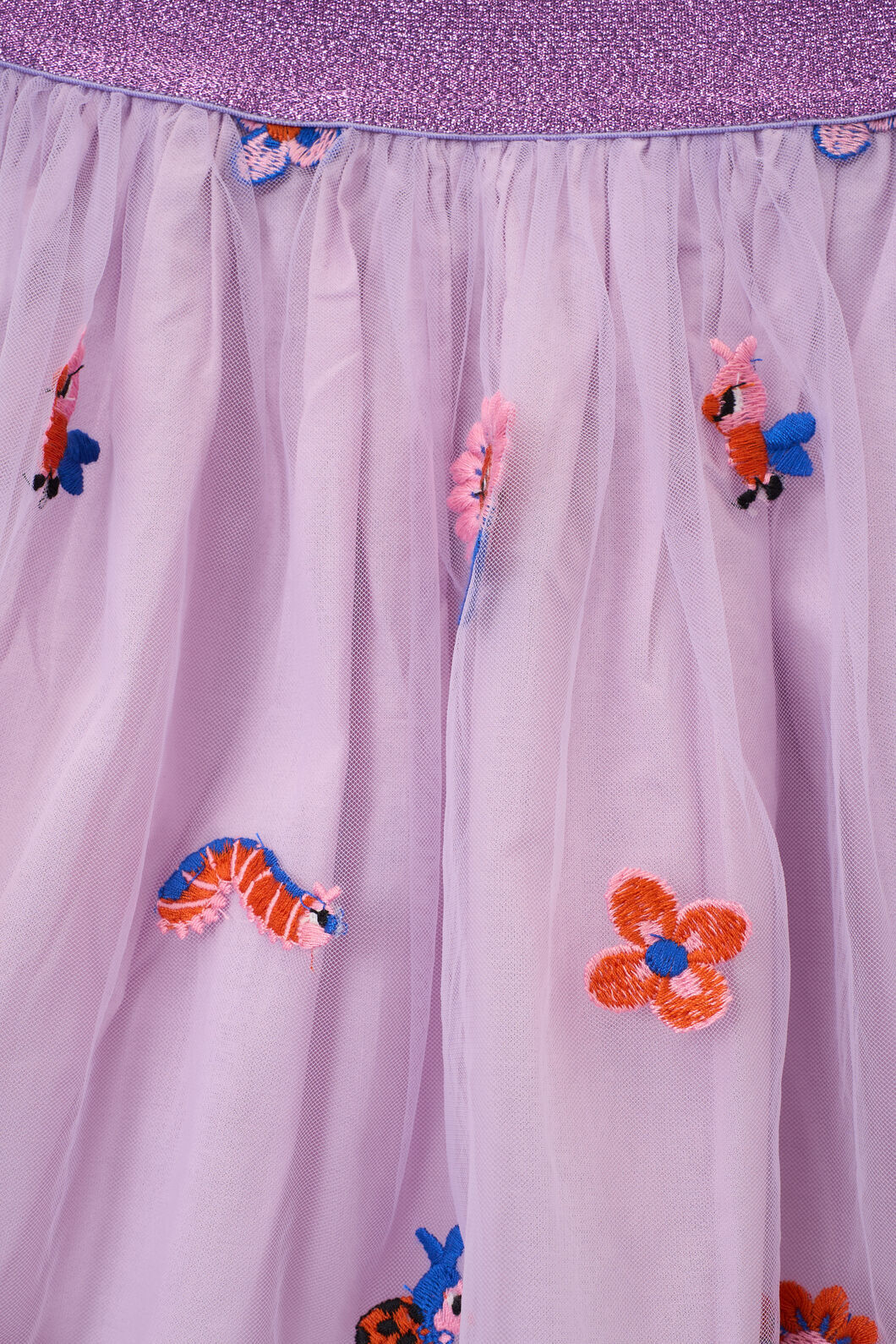 Gorman - Hyper Embroidery Kids Skirt - lilac