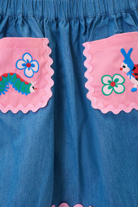Gorman - Hyper Bugs Kids Denim Skirt - denim