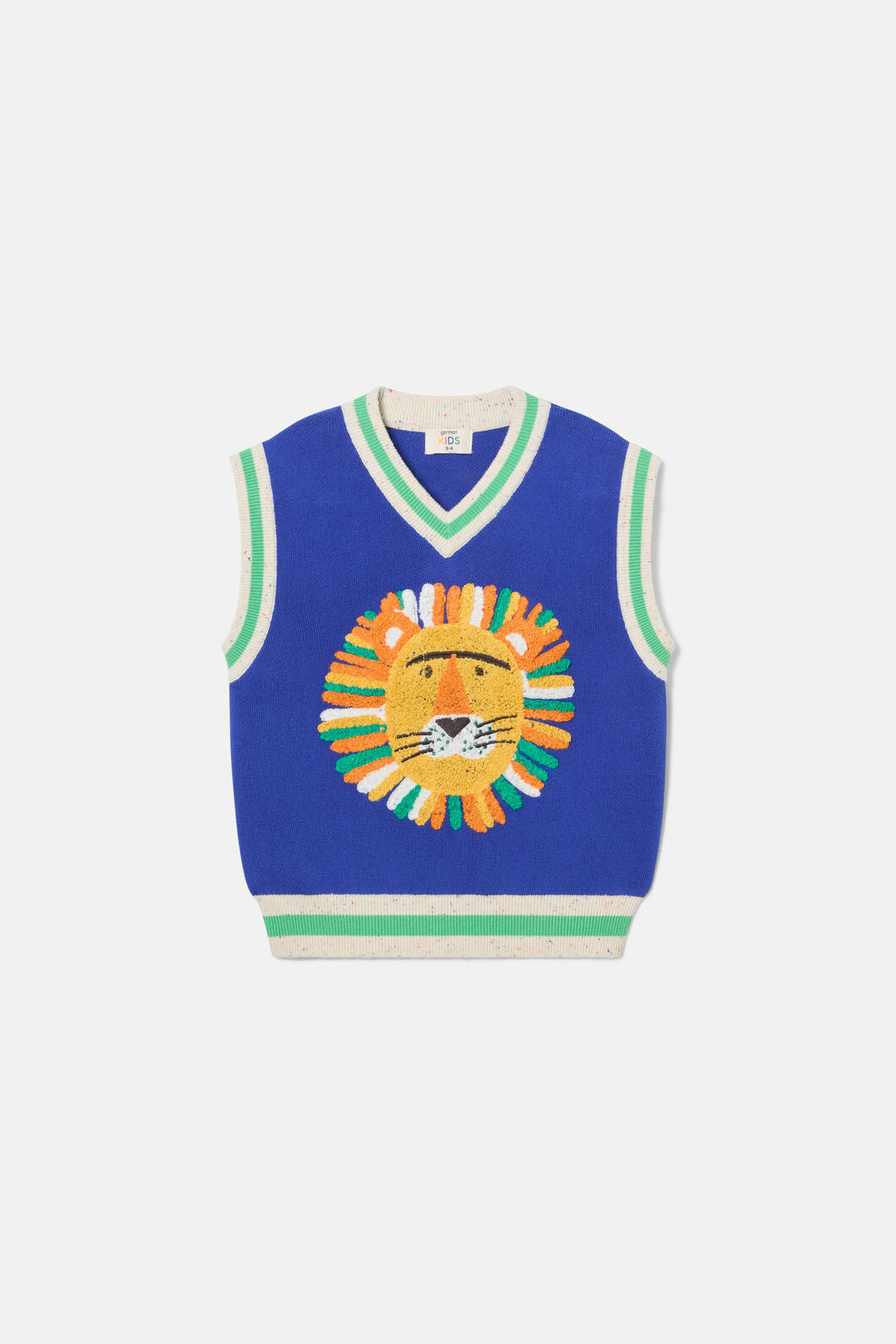 Gorman - Sports Lion Kids Knit Vest - blue