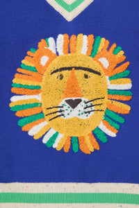 Gorman - Sports Lion Kids Knit Vest - blue