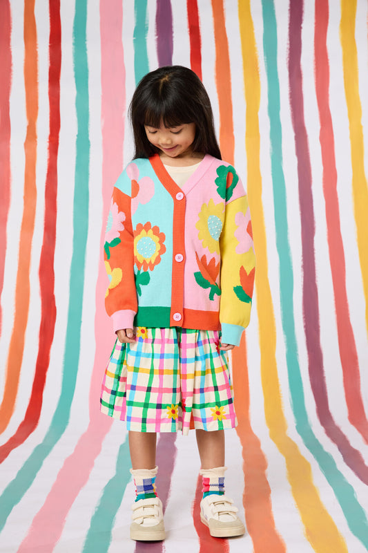Gorman - Geo Floral Kids Cardigan - multi