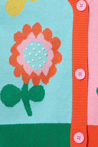 Gorman - Geo Floral Kids Cardigan - multi