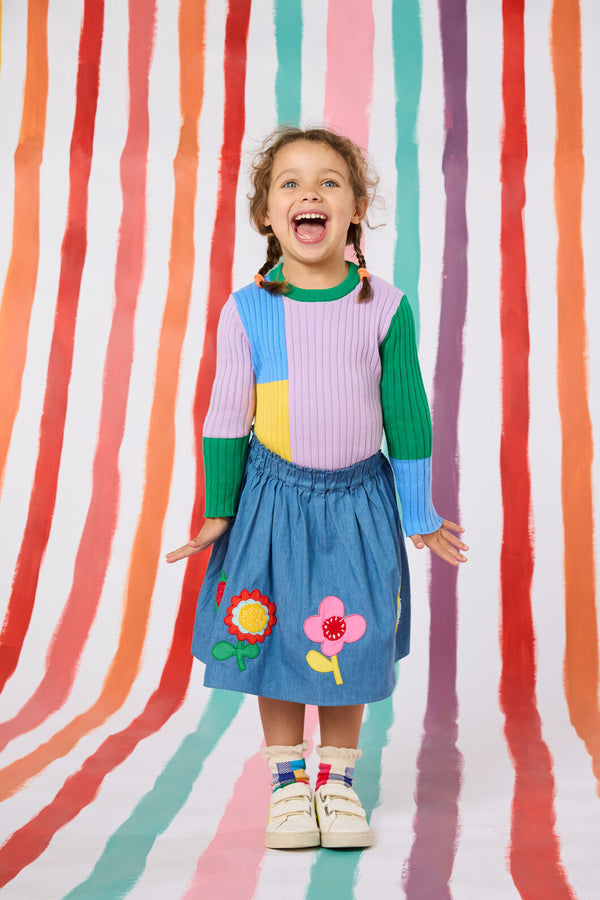 Gorman - Colour Block Kids Knit Top - multi