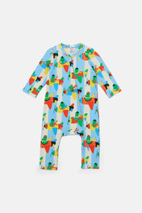 Gorman - Flying Frogs Baby Onesie - stripe