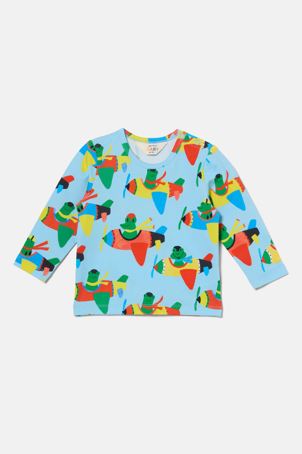 Gorman - Flying Frogs Baby T-Shirt - blue