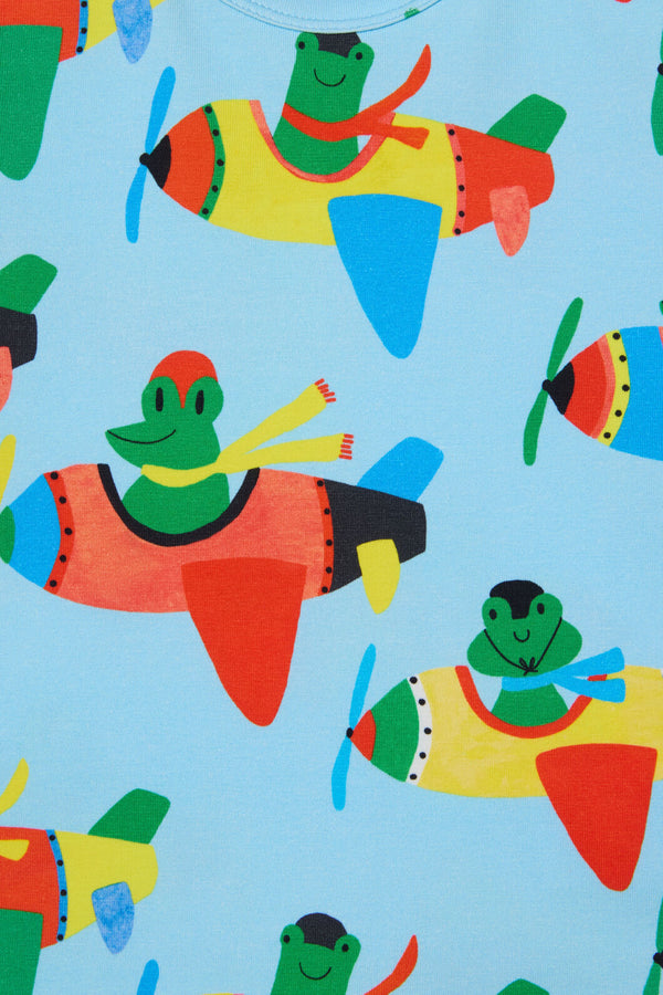 Gorman - Flying Frogs Baby T-Shirt - blue
