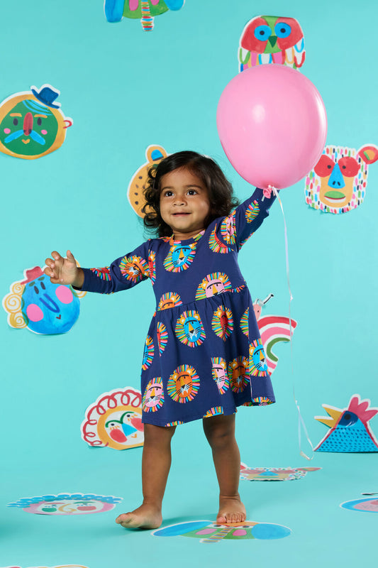 Gorman - Lion Spot Baby Dress - navy