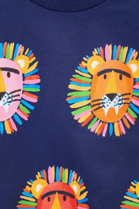 Gorman - Lion Spot Baby Sweater - navy