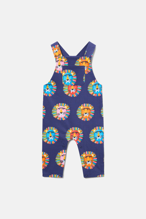 Gorman - Lion Spot Baby Overalls - navy