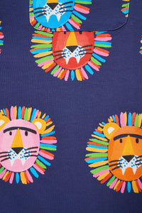 Gorman - Lion Spot Baby Overalls - navy