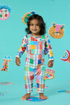 Gorman - Rainbow Check Baby Overalls - multi