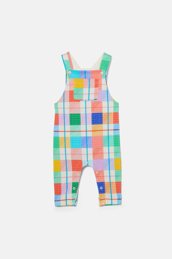 Gorman - Rainbow Check Baby Overalls - multi