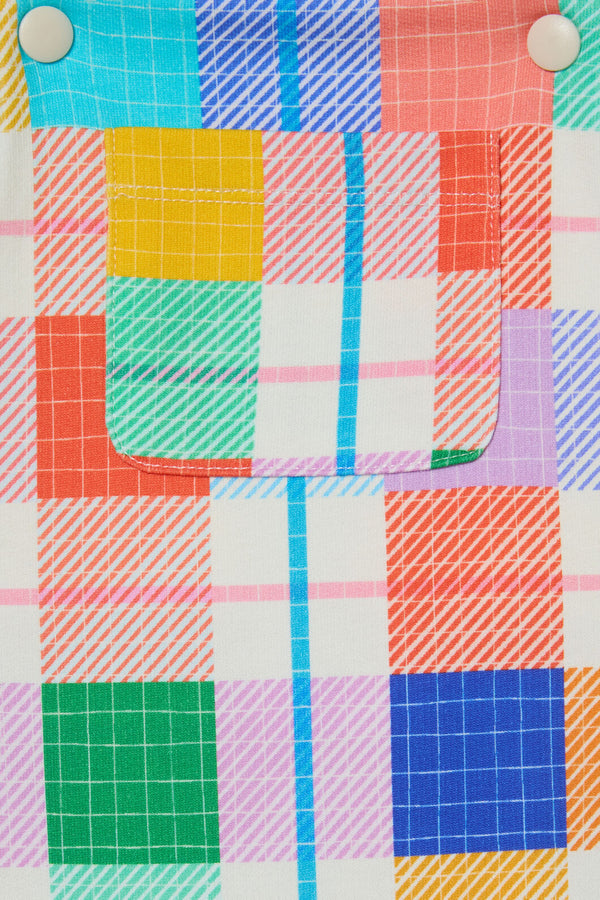 Gorman - Rainbow Check Baby Overalls - multi