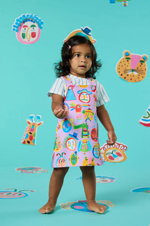 Gorman - Gallery Baby Pinafore Dress - lilac