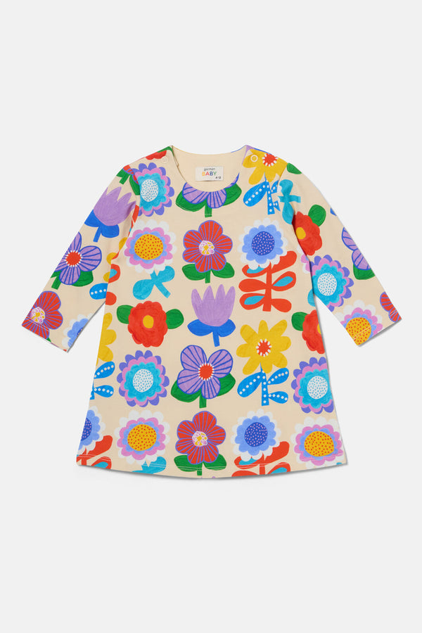 Gorman - Geo Floral Baby Dress - cream