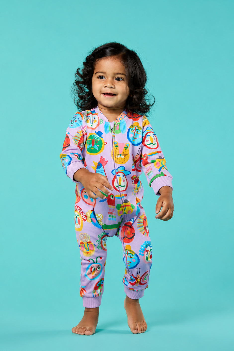 Gorman - Gallery Baby Onesie - lilac