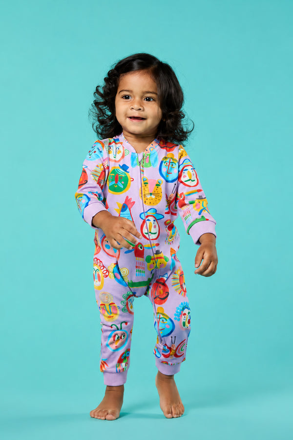Gorman - Gallery Baby Onesie - lilac