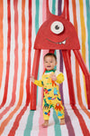 Gorman - Monster Play Baby Overalls - yellow