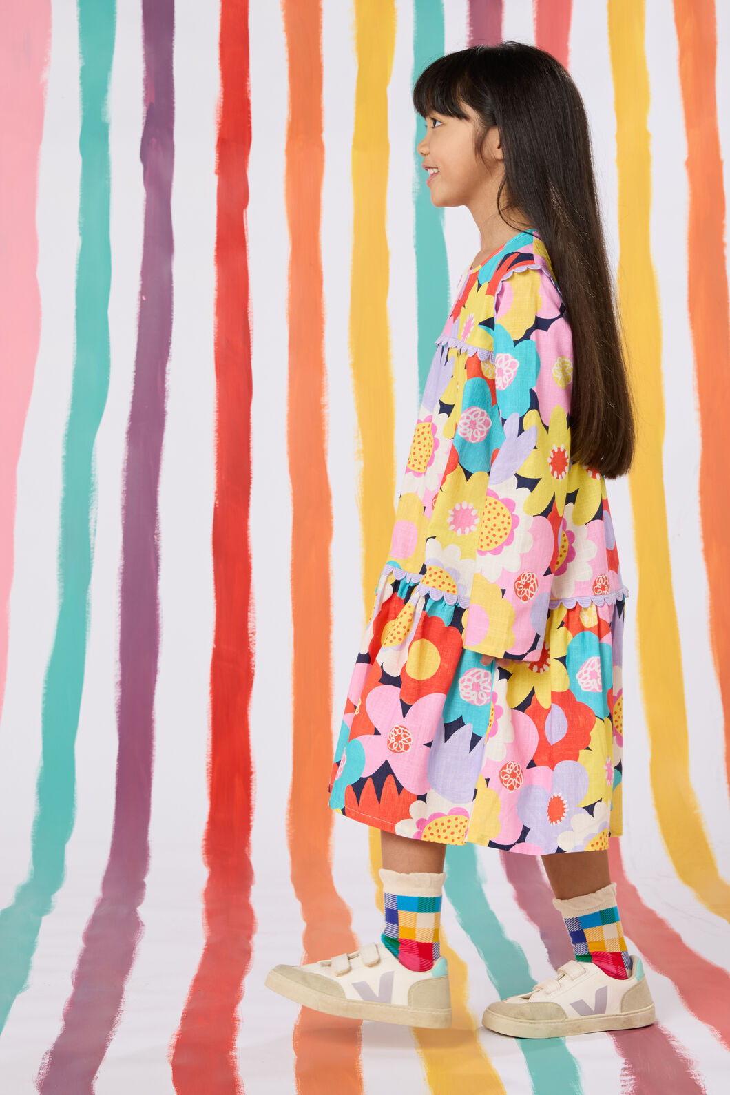 Gorman - Geo Floral Kids Dress - multi