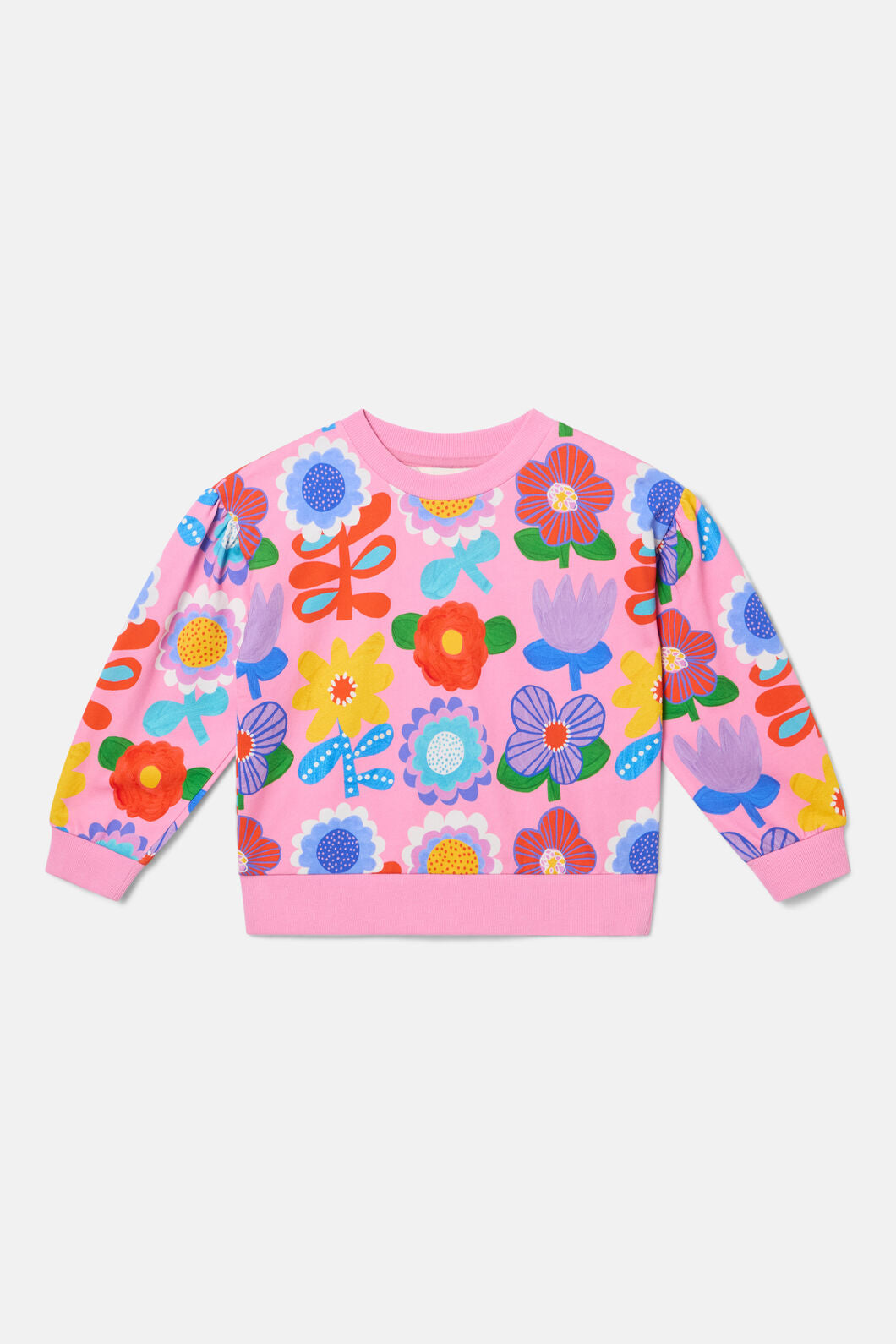 Gorman - Geo Floral Kids Sweater - pink