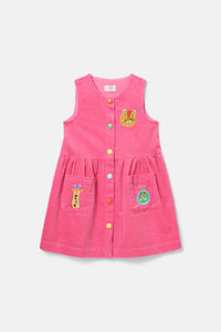 Gorman - Gallery Kids Cord Pini Dress - pink