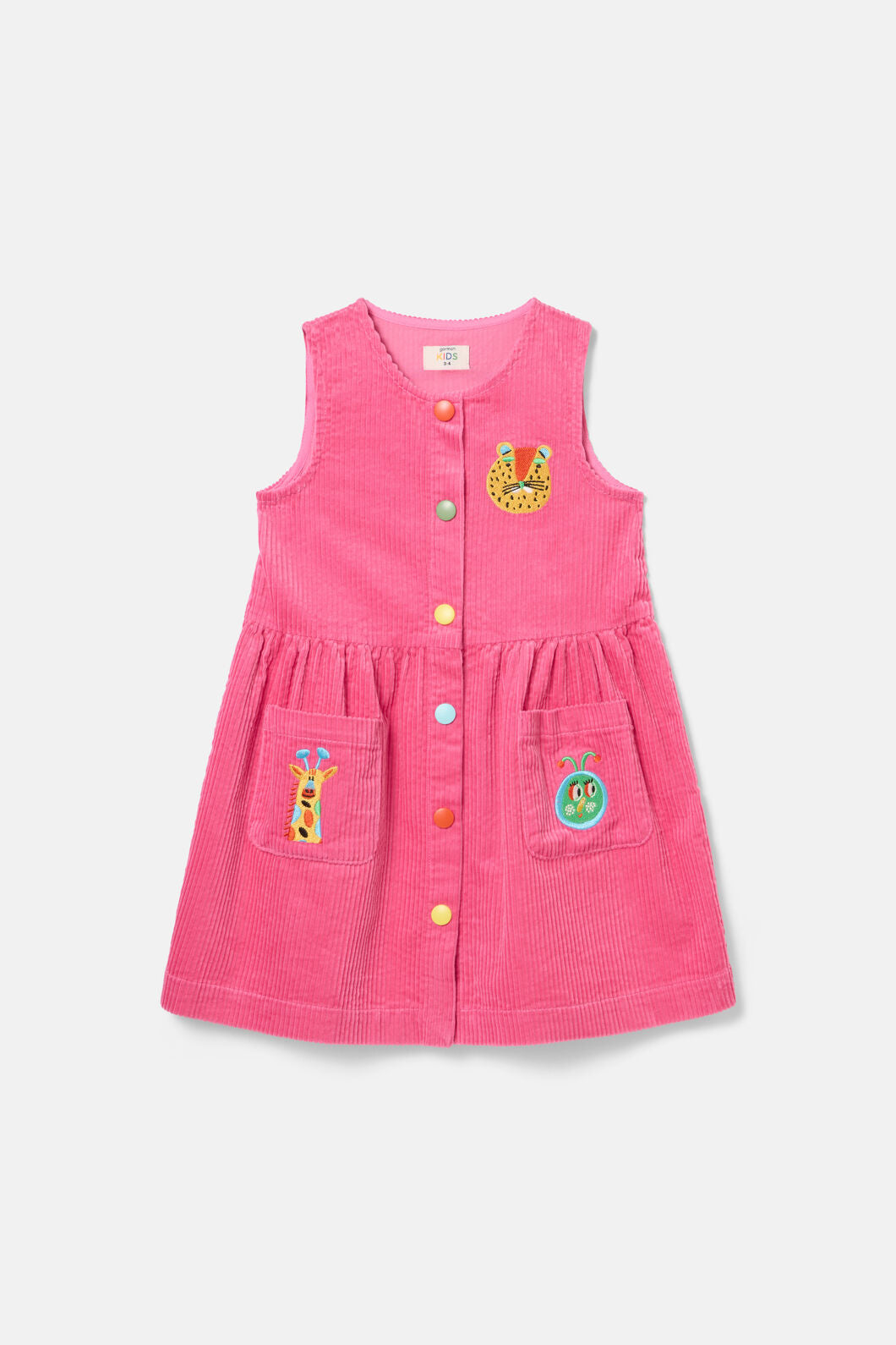 Gorman - Gallery Kids Cord Pini Dress - pink