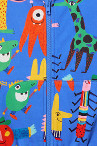 Gorman - Monster Play Kids Zip Up Hoody - blue