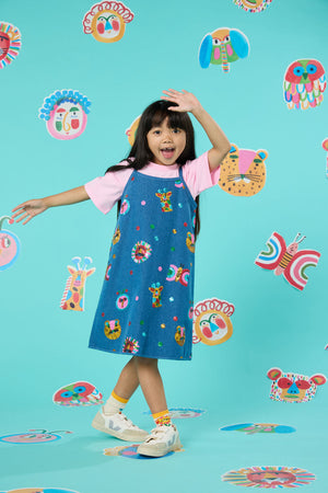 Gorman - Gallery Sequins Kids Dress - denim
