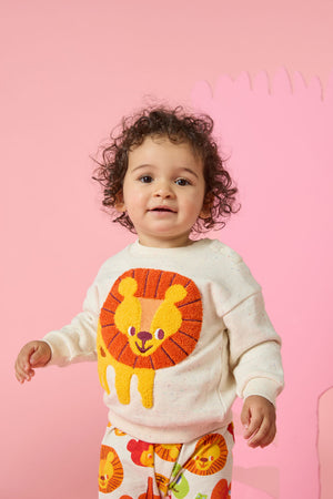 Gorman - Lion Baby Sweater - cream