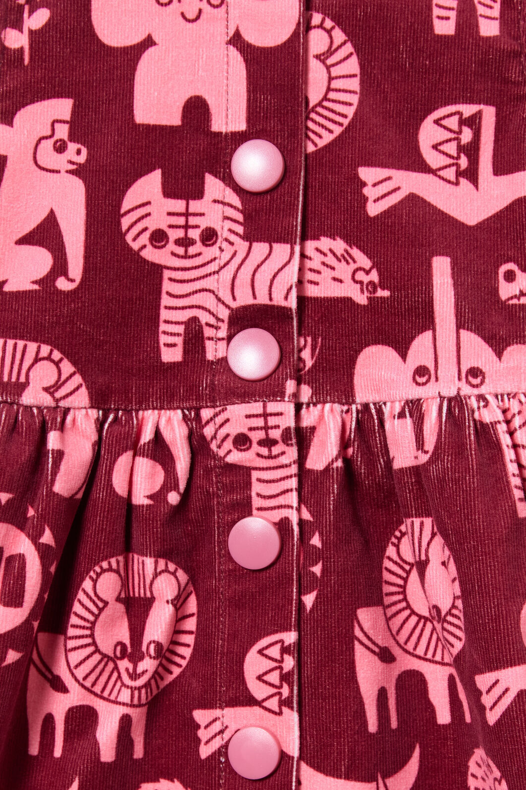 Gorman - Soft Animal Baby Pini Dress - maroon