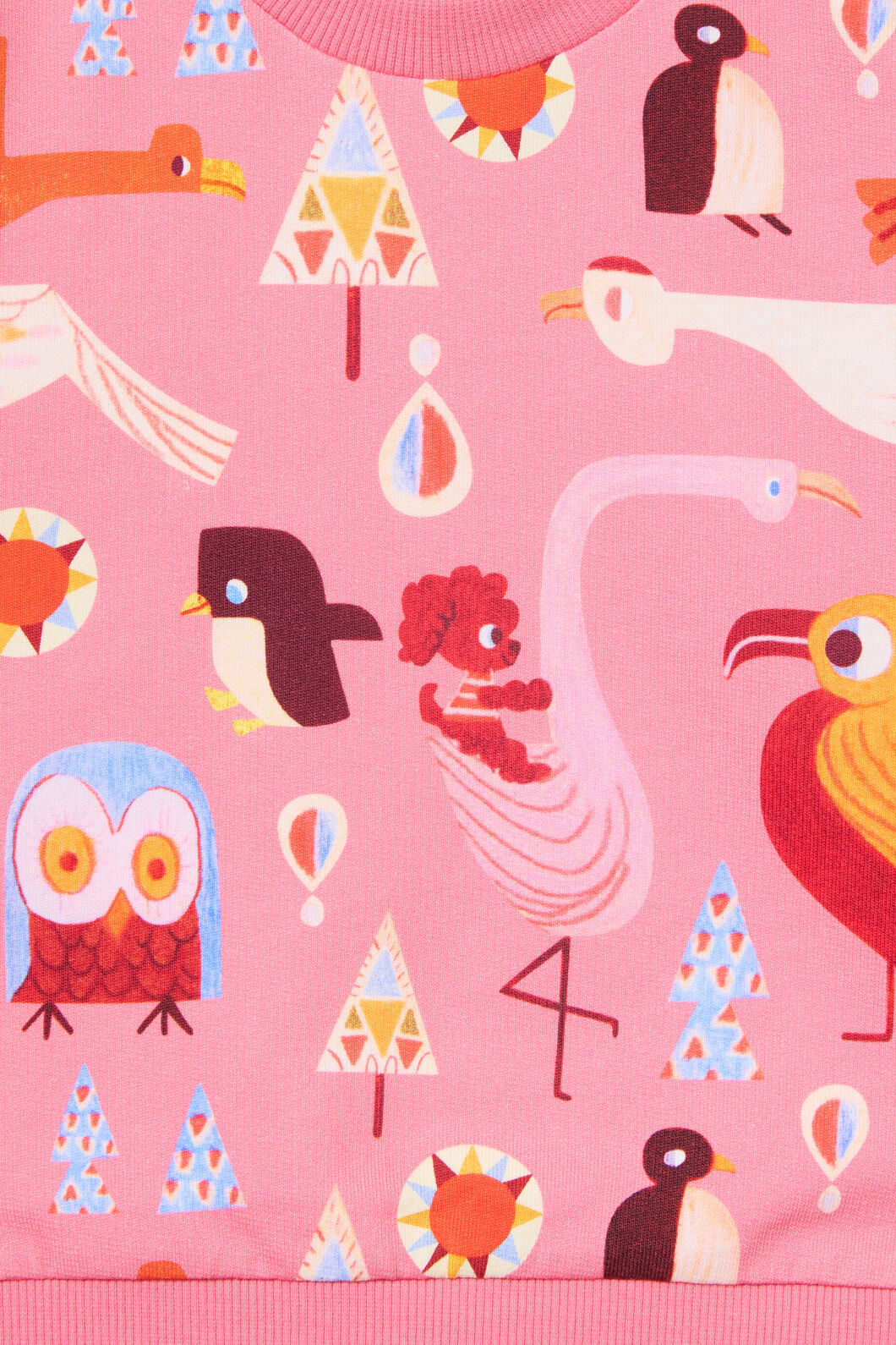 Gorman - Funky Birds Baby Sweater - pink