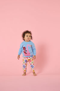 Gorman - Flamingo Baby Sweater - blue
