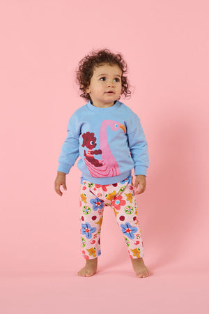 Gorman - Flamingo Baby Sweater - blue