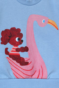 Gorman - Flamingo Baby Sweater - blue