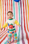 Gorman - Rainbow Check Baby Track Pant - multi