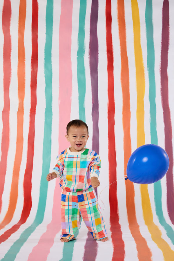 Gorman - Rainbow Check Baby Track Pant - multi