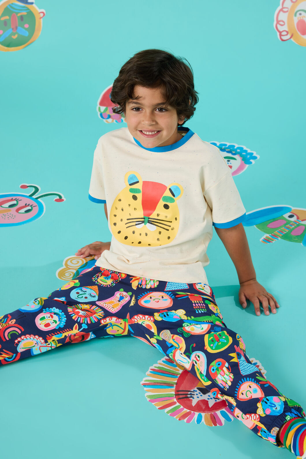 Gorman - Leo Leopard Kids T-Shirt - cream