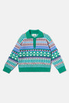 Gorman - Abstract Kids Knit Jumper - blue