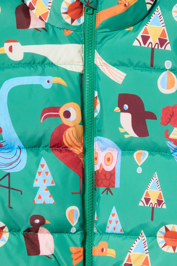 Gorman - Funky Birds Kids Puffer Vest - green