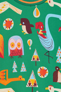 Gorman - Funky Birds Kids Sweater - green