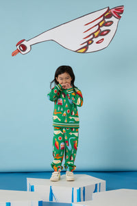 Gorman - Funky Birds Kids Track Pant - green