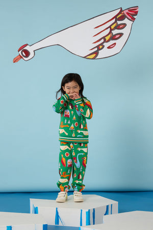 Gorman - Funky Birds Kids Track Pant - green
