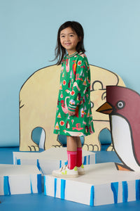 Gorman - Funky Birds Kids Sweater Dress - green