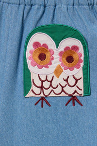 Gorman - Owl Pocket Denim Kids Pant - denim