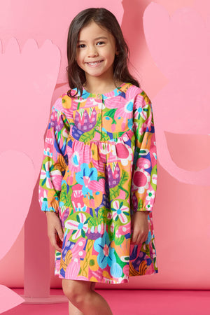 Gorman - Bold Floral Kids Dress - multi
