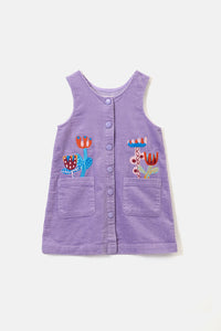 Gorman - Bouquet Cord Kids Pini Dress - lilac